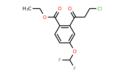 1806437-52-4 | Ethyl 2-(3-chloropropanoyl)-4-(difluoromethoxy)benzoate