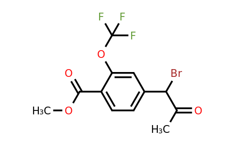 1806600-51-0 | Methyl 4-(1-bromo-2-oxopropyl)-2-(trifluoromethoxy)benzoate