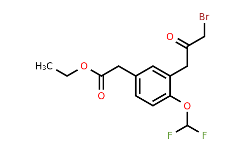 1806622-26-3 | Ethyl 3-(3-bromo-2-oxopropyl)-4-(difluoromethoxy)phenylacetate