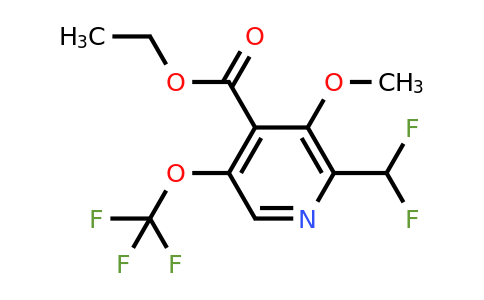 1806749-90-5 | Ethyl 2-(difluoromethyl)-3-methoxy-5-(trifluoromethoxy)pyridine-4-carboxylate