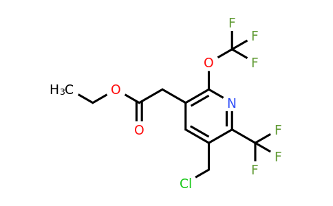 1806768-89-7 | Ethyl 3-(chloromethyl)-6-(trifluoromethoxy)-2-(trifluoromethyl)pyridine-5-acetate