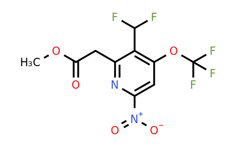 1806780-39-1 | Methyl 3-(difluoromethyl)-6-nitro-4-(trifluoromethoxy)pyridine-2-acetate