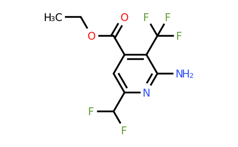 1806838-82-3 | Ethyl 2-amino-6-(difluoromethyl)-3-(trifluoromethyl)pyridine-4-carboxylate