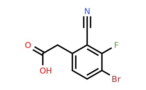 1806848-84-9 | 4-Bromo-2-cyano-3-fluorophenylacetic acid