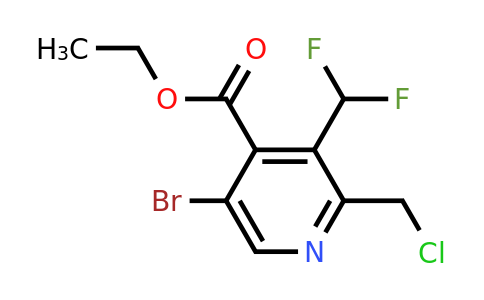 1806871-72-6 | Ethyl 5-bromo-2-(chloromethyl)-3-(difluoromethyl)pyridine-4-carboxylate