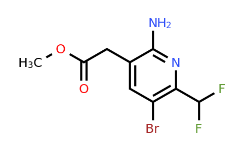 1806886-13-4 | Methyl 2-amino-5-bromo-6-(difluoromethyl)pyridine-3-acetate