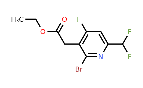 1806998-58-2 | Ethyl 2-bromo-6-(difluoromethyl)-4-fluoropyridine-3-acetate