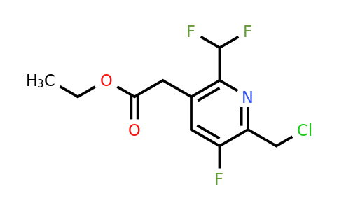 1807135-25-6 | Ethyl 2-(chloromethyl)-6-(difluoromethyl)-3-fluoropyridine-5-acetate