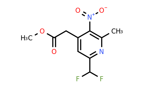 1807144-45-1 | Methyl 6-(difluoromethyl)-2-methyl-3-nitropyridine-4-acetate