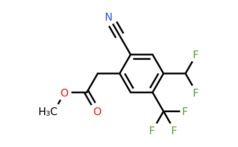 1807153-81-6 | Methyl 2-cyano-4-difluoromethyl-5-(trifluoromethyl)phenylacetate