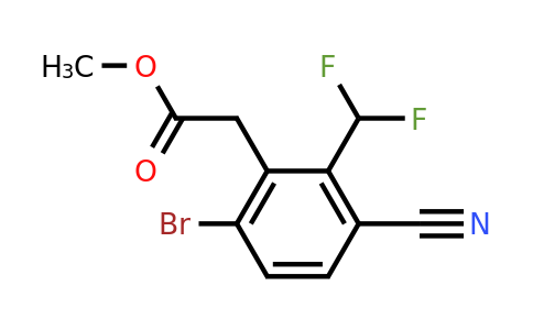 1807161-34-7 | Methyl 6-bromo-3-cyano-2-(difluoromethyl)phenylacetate