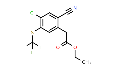 1807195-74-9 | Ethyl 4-chloro-2-cyano-5-(trifluoromethylthio)phenylacetate