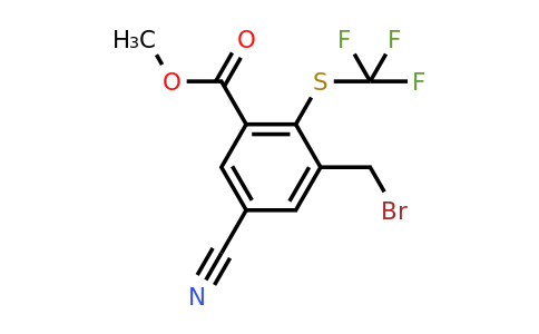 1807222-88-3 | Methyl 3-bromomethyl-5-cyano-2-(trifluoromethylthio)benzoate