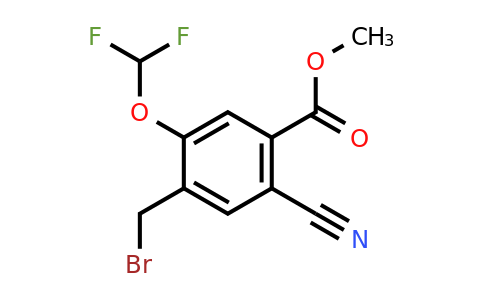 1807227-84-4 | Methyl 4-bromomethyl-2-cyano-5-(difluoromethoxy)benzoate