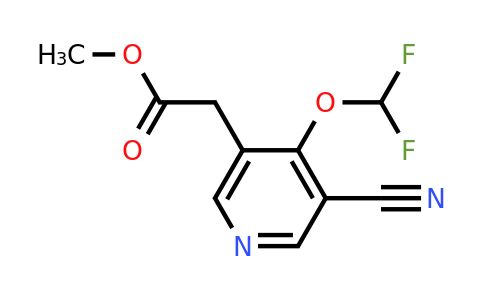 1807228-16-5 | Methyl 3-cyano-4-(difluoromethoxy)pyridine-5-acetate