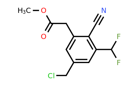 1807231-63-5 | Methyl 5-chloromethyl-2-cyano-3-(difluoromethyl)phenylacetate