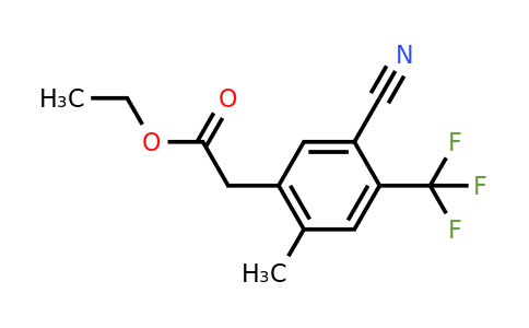 1807238-66-9 | Ethyl 5-cyano-2-methyl-4-(trifluoromethyl)phenylacetate