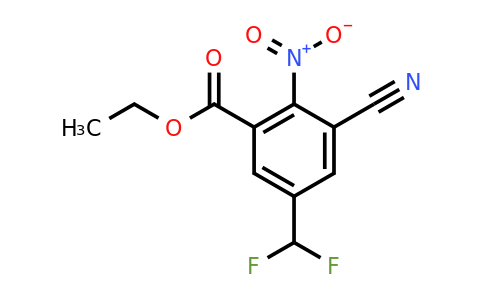 1807255-46-4 | Ethyl 3-cyano-5-difluoromethyl-2-nitrobenzoate