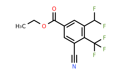 1807264-52-3 | Ethyl 3-cyano-5-difluoromethyl-4-(trifluoromethyl)benzoate