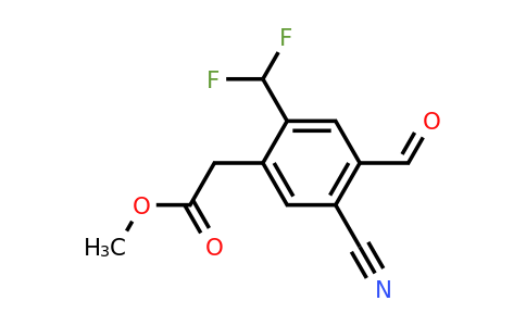 1807273-93-3 | Methyl 5-cyano-2-difluoromethyl-4-formylphenylacetate