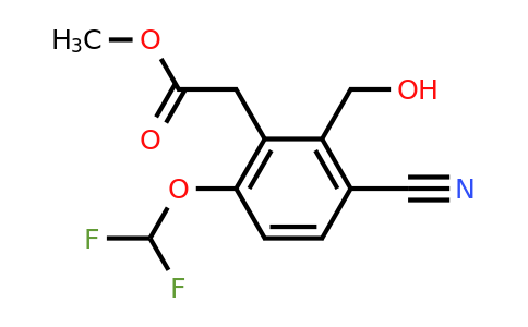 1807278-00-7 | Methyl 3-cyano-6-difluoromethoxy-2-(hydroxymethyl)phenylacetate