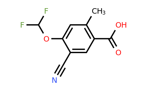 1807283-52-8 | 5-Cyano-4-difluoromethoxy-2-methylbenzoic acid