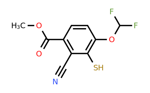 1807285-61-5 | Methyl 2-cyano-4-difluoromethoxy-3-mercaptobenzoate