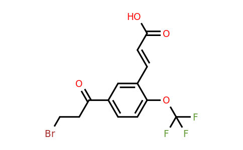 1807406-35-4 | 5-(3-Bromopropanoyl)-2-(trifluoromethoxy)cinnamic acid