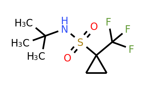 1823329-24-3 | N-(tert-Butyl)-1-(trifluoromethyl)cyclopropane-1-sulfonamide