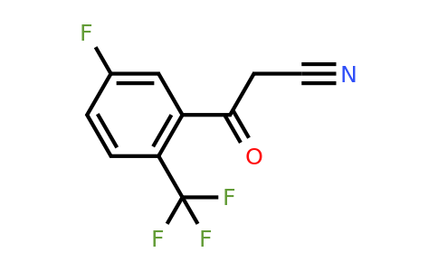 1823810-09-8 | 5-Fluoro-2-(trifluoromethyl)benzoylacetonitrile