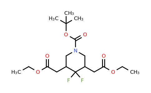 1864059-46-0 | Diethyl 2,2'-(1-(tert-butoxycarbonyl)-4,4-difluoropiperidine-3,5-diyl)diacetate