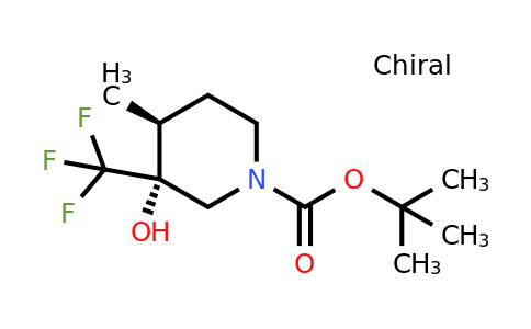 1951439-27-2 | Trans-tert-butyl 3-hydroxy-4-methyl-3-(trifluoromethyl)piperidine-1-carboxylate