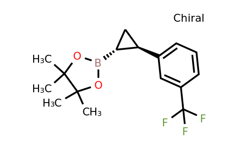 1953178-14-7 | Rel-4,4,5,5-tetramethyl-2-((1R,2R)-2-(3-(trifluoromethyl)phenyl)cyclopropyl)-1,3,2-dioxaborolane