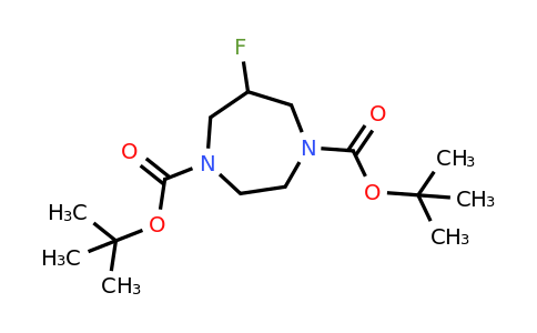 1956364-17-2 | Di-tert-butyl 6-fluoro-1,4-diazepane-1,4-dicarboxylate