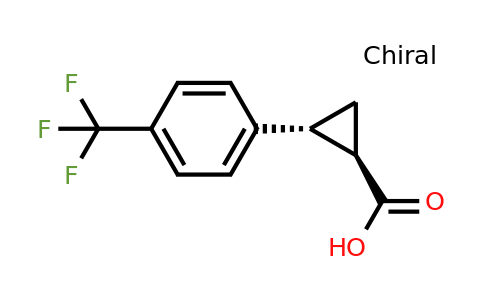 201164-18-3 | rel- (1R,2R)-2-(4-(Trifluoromethyl)phenyl)cyclopropanecarboxylic acid