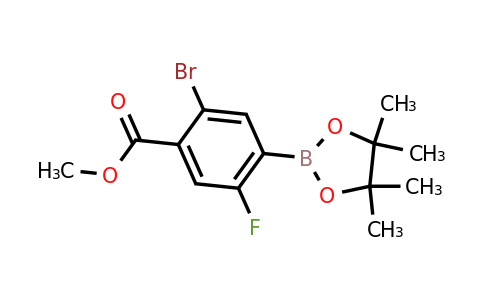 2096331-46-1 | Methyl 2-bromo-5-fluoro-4-(4,4,5,5-tetramethyl-1,3,2-dioxaborolan-2-yl)benzoate