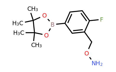 2096337-85-6 | O-(2-Fluoro-5-(4,4,5,5-tetramethyl-1,3,2-dioxaborolan-2-yl)benzyl)hydroxylamine