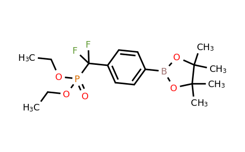 2160593-63-3 | Diethyl (difluoro(4-(4,4,5,5-tetramethyl-1,3,2-dioxaborolan-2-yl)phenyl)methyl)phosphonate