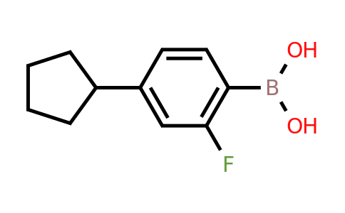 (4-Cyclopentyl-2-fluorophenyl)boronic acid