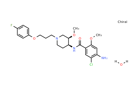 260779-88-2 | rel-4-Amino-5-chloro-N-((3R,4S)-1-(3-(4-fluorophenoxy)propyl)-3-methoxypiperidin-4-yl)-2-methoxybenzamide hydrate