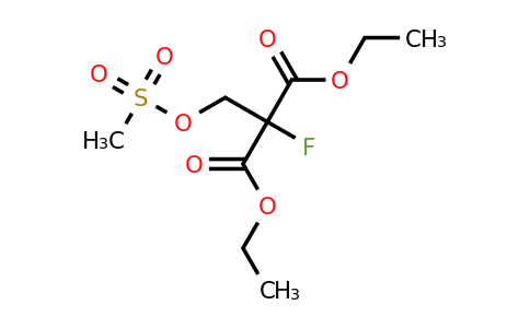 2710-86-3 | Diethyl 2-fluoro-2-(((methylsulfonyl)oxy)methyl)malonate