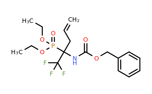 (1-Benzyloxycarbonylamino-1-trifluoromethyl-but-3-enyl)-phosphonic acid diethyl ester