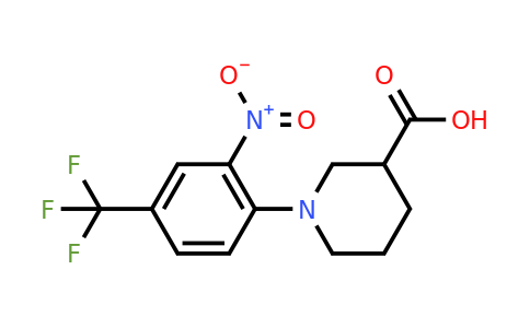 1-[2-Nitro-4-(trifluoromethyl)phenyl]piperidine-3-carboxylic acid