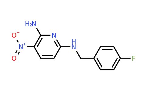 33400-49-6 | N6-[(4-Fluorophenyl)methyl]-3-nitro-pyridine-2,6-diamine