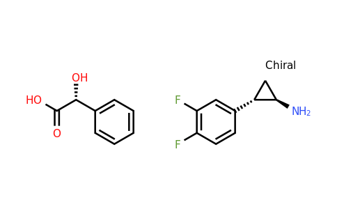 376608-71-8 | (1R,2S)-2-(3,4-Difluorophenyl)cyclopropanamine; (2R)-2-hydroxy-2-phenyl-acetic acid