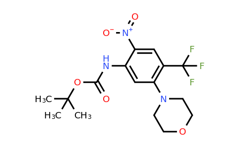 473537-43-8 | tert-Butyl (5-morpholino-2-nitro-4-(trifluoromethyl)phenyl)carbamate