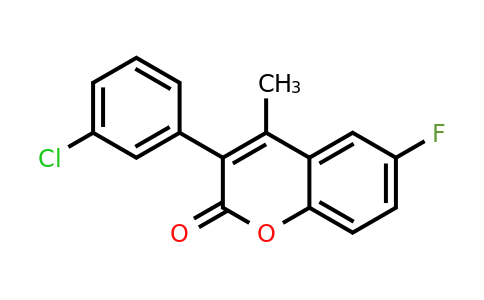 3-(3-Chlorophenyl)-6-fluoro-4-methylcoumarin