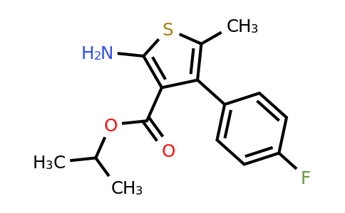 627058-15-5 | isopropyl 2-amino-4-(4-fluorophenyl)-5-methyl-thiophene-3-carboxylate