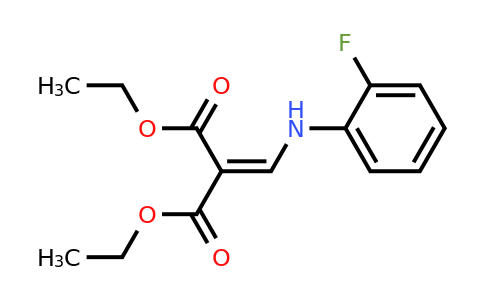 63010-68-4 | Diethyl 2-(((2-fluorophenyl)amino)methylene)malonate