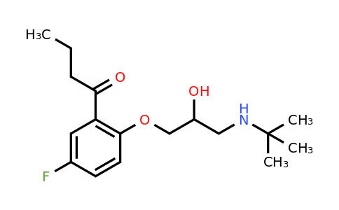 (+/-)-2-[3-(tert-Butylamino)-2-hydroxypropoxy]-5-fluorobutyrophenone